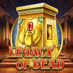 Legacy of Dead slot logo by Play'n GO at Wild Robin Casino