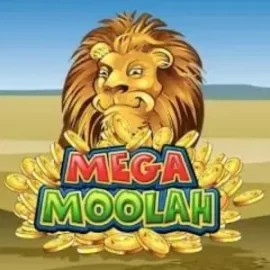 Mega Moolah game by Microgaming – logo hosted on Wild Robin Casino