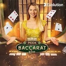 Peek Baccarat casino game by Evolution – featured logo at Wild Robin Casino