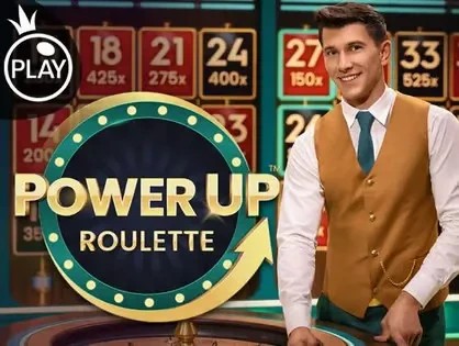 Power UP Roulette by Pragmatic Play, showcased at wildrobin-netherlands.nl – game logo